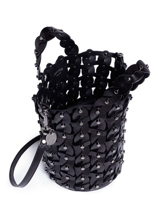 Detail View - Click To Enlarge - JIMMY CHOO - 'Maxine' woven vacchetta leather bucket bag