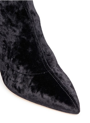 Detail View - Click To Enlarge - JIMMY CHOO - 'Lorraine 85' crushed velvet thigh high boots