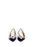 Front View - Click To Enlarge - JIMMY CHOO - 'Marvel' Swarovski crystal velvet skimmer flats