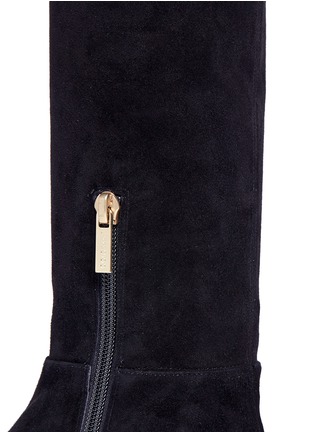 Detail View - Click To Enlarge - JIMMY CHOO - 'Myren Flat' over-the-knee suede boots