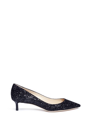 Main View - Click To Enlarge - JIMMY CHOO - 'Romy 40' coarse glitter pumps