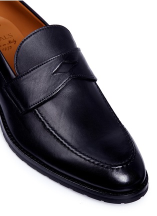 Detail View - Click To Enlarge - DOUCAL'S - Nappa leather penny loafers