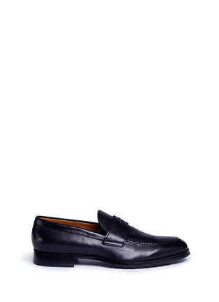 Main View - Click To Enlarge - DOUCAL'S - Nappa leather penny loafers