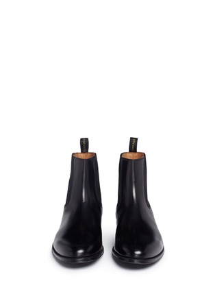 Front View - Click To Enlarge - DOUCAL'S - Horse leather Chelsea boots