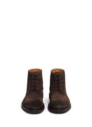 Front View - Click To Enlarge - DOUCAL'S - Suede desert boots