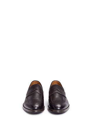Front View - Click To Enlarge - DOUCAL'S - Nappa leather penny loafers