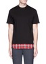 Main View - Click To Enlarge - NEIL BARRETT - Tartan plaid underlay T-shirt