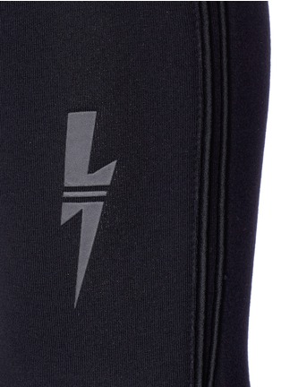Detail View - Click To Enlarge - NEIL BARRETT - Thunderbolt patch neoprene jogging pants