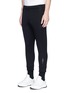 Front View - Click To Enlarge - NEIL BARRETT - Thunderbolt patch neoprene jogging pants