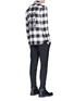 Figure View - Click To Enlarge - NEIL BARRETT - Slogan print gingham check flannel shirt