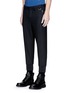 Front View - Click To Enlarge - NEIL BARRETT - Virgin wool cavalry twill jogging pants