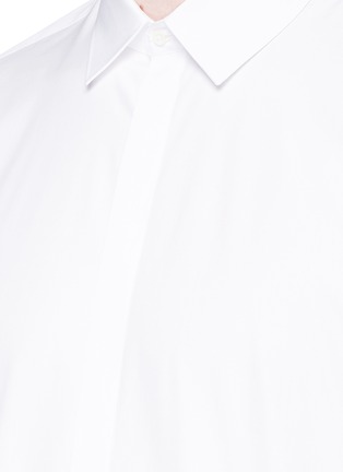 Detail View - Click To Enlarge - NEIL BARRETT - Stripe print poplin shirt
