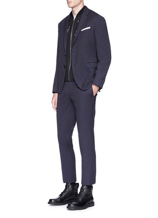 Figure View - Click To Enlarge - NEIL BARRETT - Slim fit twill suit