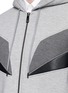 Detail View - Click To Enlarge - NEIL BARRETT - 'Modernist 7' panel neoprene zip hoodie