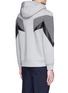 Back View - Click To Enlarge - NEIL BARRETT - 'Modernist 7' panel neoprene zip hoodie