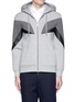 Main View - Click To Enlarge - NEIL BARRETT - 'Modernist 7' panel neoprene zip hoodie