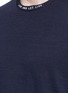 Detail View - Click To Enlarge - NEIL BARRETT - Slogan collar print T-shirt