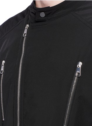 Detail View - Click To Enlarge - NEIL BARRETT - Stretch padded biker jacket