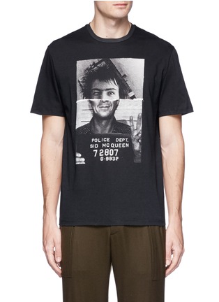 Main View - Click To Enlarge - NEIL BARRETT - 'Sid McQueen' mugshot print T-shirt
