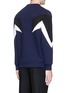 Back View - Click To Enlarge - NEIL BARRETT - 'Modernist 7' panel neoprene zip sweatshirt