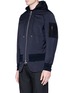 Front View - Click To Enlarge - NEIL BARRETT - 2-in-1 stretch gilet and bomber jacket set