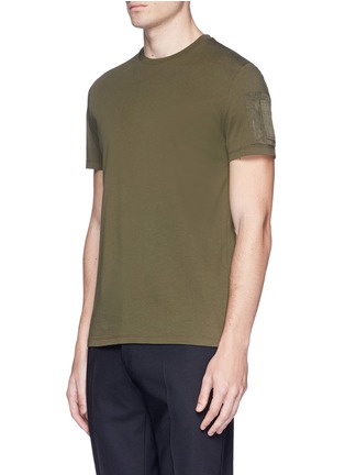 Front View - Click To Enlarge - NEIL BARRETT - Sleeve pocket T-shirt