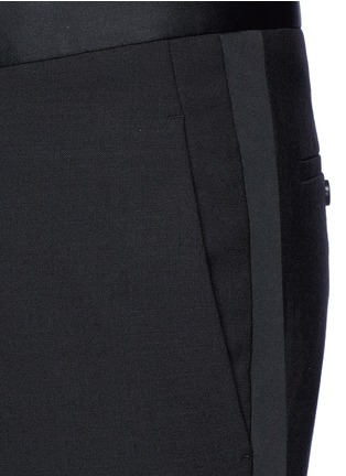 Detail View - Click To Enlarge - NEIL BARRETT - Satin outseam slim fit tuxedo pants