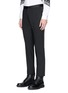 Front View - Click To Enlarge - NEIL BARRETT - Satin outseam slim fit tuxedo pants