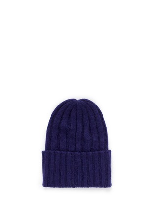 Figure View - Click To Enlarge - THE ELDER STATESMAN - 'Short Bunny Echo' cashmere knit beanie