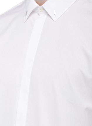 Detail View - Click To Enlarge - NEIL BARRETT - Thunderbolt charm tuxedo shirt