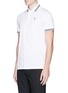 Front View - Click To Enlarge - NEIL BARRETT - Thunderbolt print polo shirt