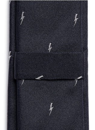 Detail View - Click To Enlarge - NEIL BARRETT - Thunderbolt jacquard silk tie