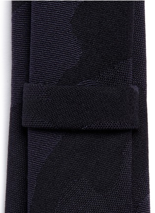 Detail View - Click To Enlarge - NEIL BARRETT - Camouflage jacquard virgin wool tie
