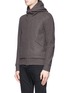 Front View - Click To Enlarge - ATTACHMENT - Wool-cashmere melton zip hoodie
