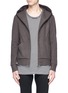 Main View - Click To Enlarge - ATTACHMENT - Wool-cashmere melton zip hoodie