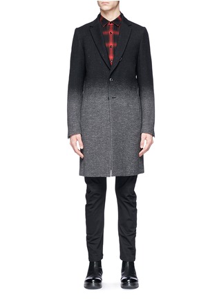 Main View - Click To Enlarge - ATTACHMENT - Gradient wool-hemp-cashmere coat