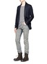 Figure View - Click To Enlarge - ATTACHMENT - Shawl lapel woven wool cardigan