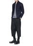 Figure View - Click To Enlarge - ATTACHMENT - Convertible lapel felted wool knit blazer