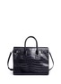 Detail View - Click To Enlarge - SAINT LAURENT - 'Sac de Jour Souple' medium croc-embossed leather bag