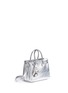 Figure View - Click To Enlarge - SAINT LAURENT - 'Sac de Jour Souple' baby metallic leather bag