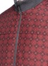 Detail View - Click To Enlarge - ISAIA - Coral argyle check print padded reversible jacket