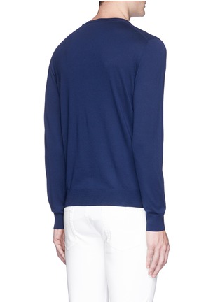 Back View - Click To Enlarge - ISAIA - Merino wool V-neck sweater