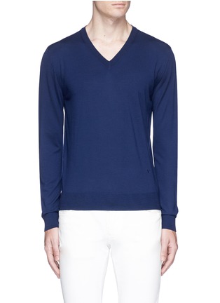 Main View - Click To Enlarge - ISAIA - Merino wool V-neck sweater