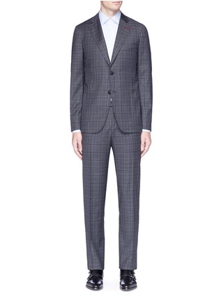 Main View - Click To Enlarge - ISAIA - 'Capri' check plaid wool suit