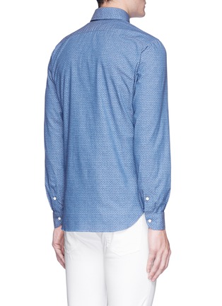 Back View - Click To Enlarge - ISAIA - 'Como' blur print woven cotton shirt