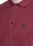 Detail View - Click To Enlarge - ISAIA - Coral logo embroidered polo shirt
