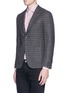 Front View - Click To Enlarge - ISAIA - 'Cortina' check plaid wool blazer