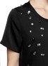 Detail View - Click To Enlarge - 3.1 PHILLIP LIM - Strass silk crepe A-line top