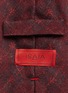 Detail View - Click To Enlarge - ISAIA - Coral argyle check print wool tie