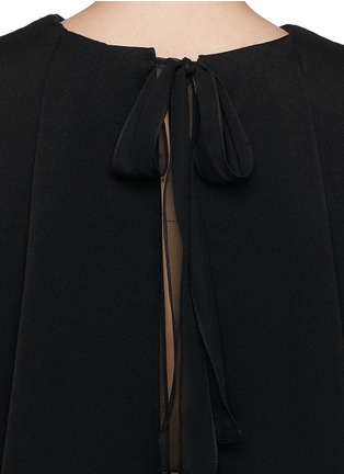 Detail View - Click To Enlarge - 3.1 PHILLIP LIM - Split back chiffon tie satin crepe blouse